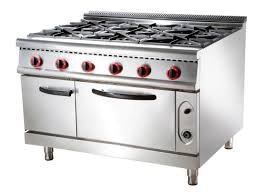 Four Burner Gas Range With Pizza Oven