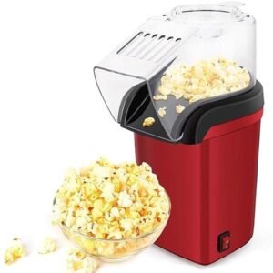 Hot Air Popper, Electric Popcorn Maker Machine with 1200W, No oil needed, Healthy and Delicious Snack for Kids, Adults.Great for Holding Parties in Home