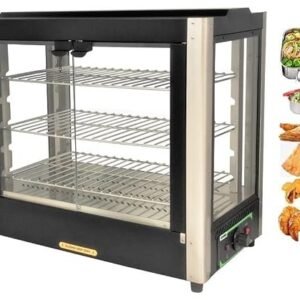 ADORMA FDW 75LH Black 800W Food Display Warmer 75 Liters, Food Grade Stainless Steel Interior with 1 Year Warranty…