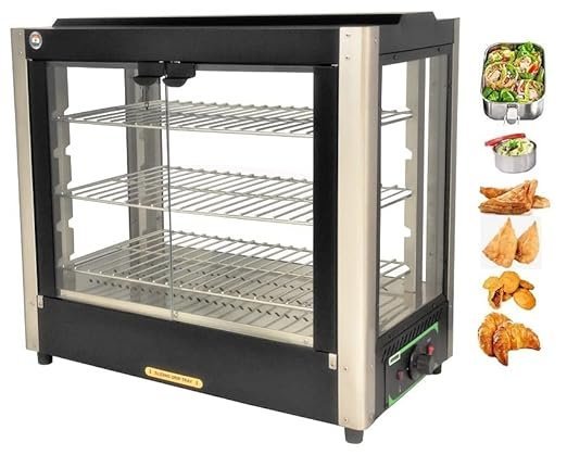 ADORMA FDW 75LH Black 800W Food Display Warmer 75 Liters, Food Grade Stainless Steel Interior with 1 Year Warranty…