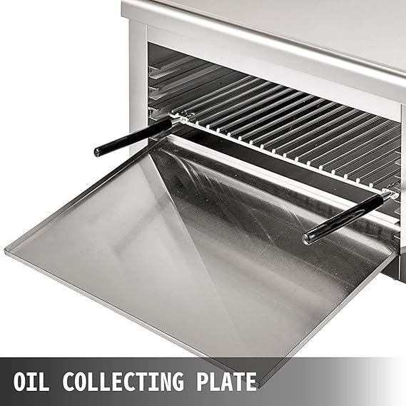Stainless Steel Salamander Countertop 24 Inch Electric Cheesemelter 2000W Adjustable Grid Salamander Oven 50-300℃ For Home and Commercial Use - Image 4