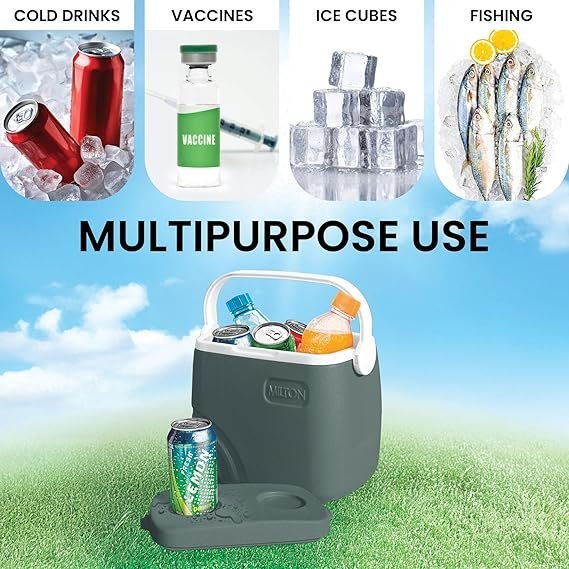 Milton Super Chill 8 Insulated Ice Pail 7.4 litres, Dark Green, Ice Box, Ice Storage Bucket, Food Box Fresh Food and Beverage Storage, Medical Purpose Storage - Image 4