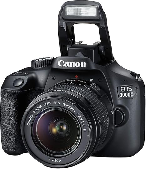 Canon EOS 3000D 18MP Digital SLR Camera (Black) with 18-55mm is II Lens, 16GB Card and Carry Case