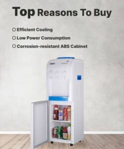 USHA INSTAFRESH FSCC//63HNCCC21V9SN Bottled Water Dispenser with Cold, Hot & Normal Water | Durable & Sleek Design | Low Power Consumption | Environment Friendly